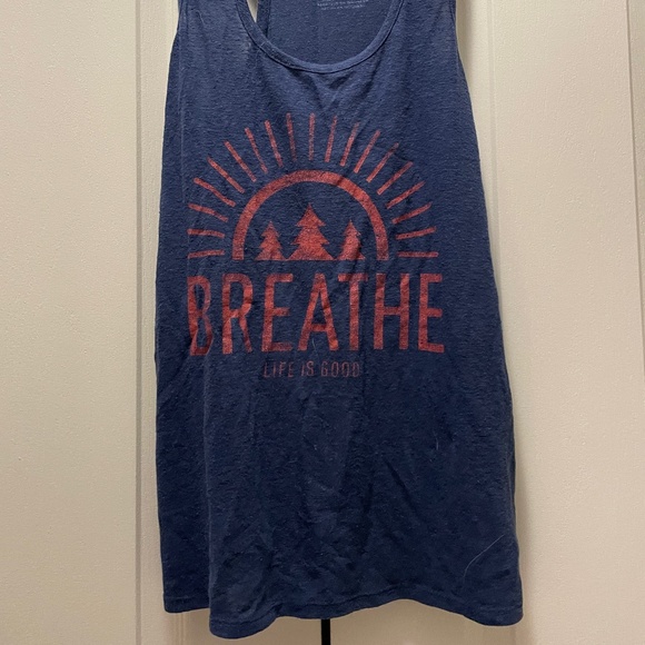 Life is Good Breathe Tank Top - Picture 3 of 6